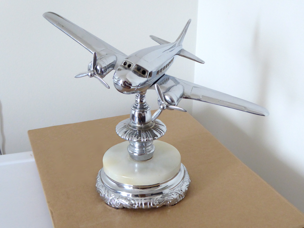 Vintage Airplane Tabletop Lamp