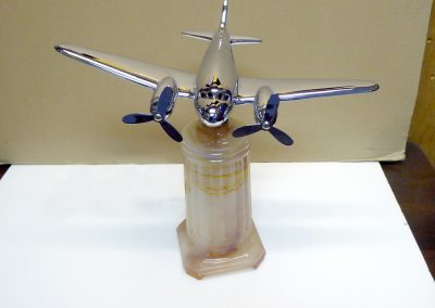 Collectable Art Deco Airplane Tabletop Lamp from mid 1940's to mid 1950's