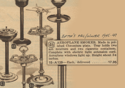 Vintage advert for Airplane Lamp Floor Stand