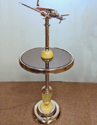Bespoke non-factory airplane lamp floor model